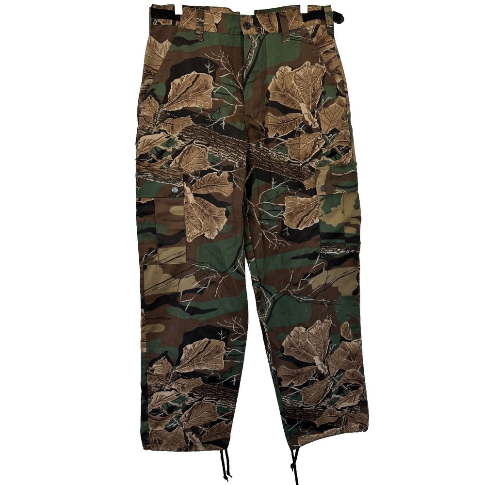 Northwest Territory Pants Medium Camo Cargo Hunting Outdoor Woodland Gorp Hiking